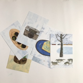 Postcard tranh vẽ (2 mặt)