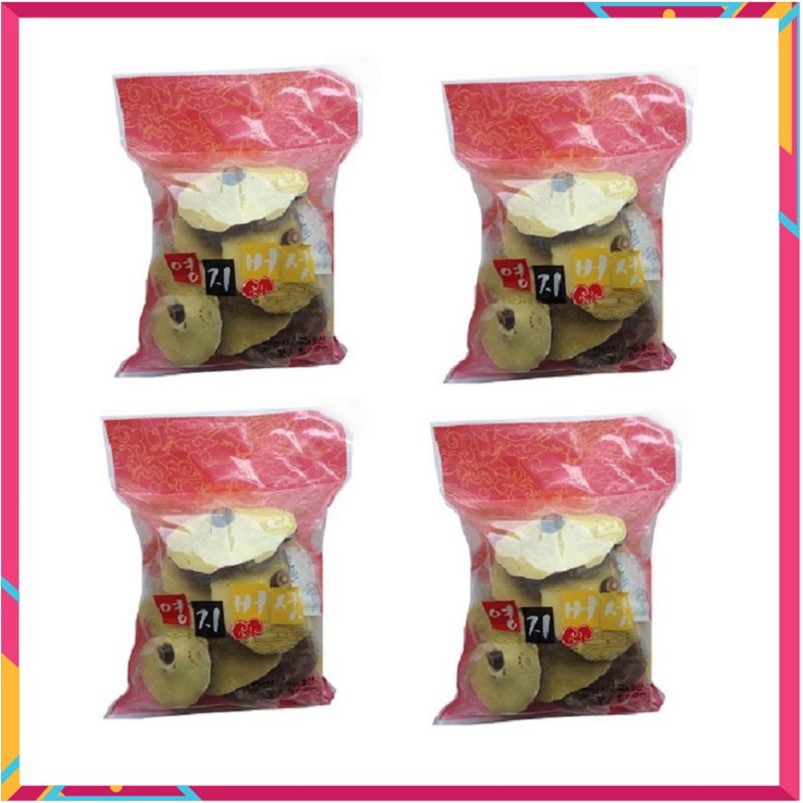 Nấm Linh Chi Hàn Quốc, Túi 500g, Bụng Nấm Màu Vàng Thường, Giúp Thanh Nhiệt Và Thải Độc Cơ Thể