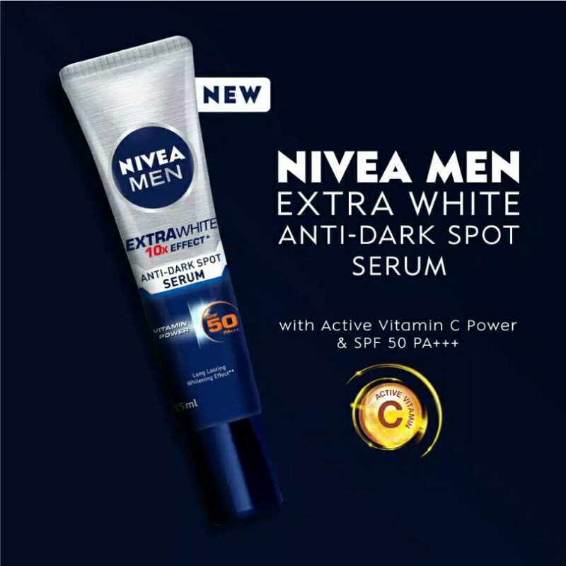 (hàng Mới Về) Serum Nivea Men Super White 10x Dưỡng Ẩm Cho Nam 15ml