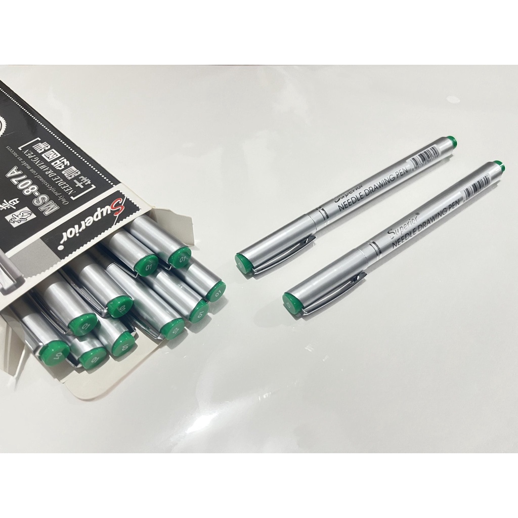 Bút line màu Superior kháng nước tuyệt đối, bút kim đi nét nhiều màu