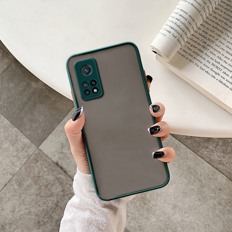 Ốp điện thoại mặt nhám chống sốc cho Xiaomi Mi 12T 12 12X 11 Lite 11T 10T Pro Note 10 Lite Ultra 5G