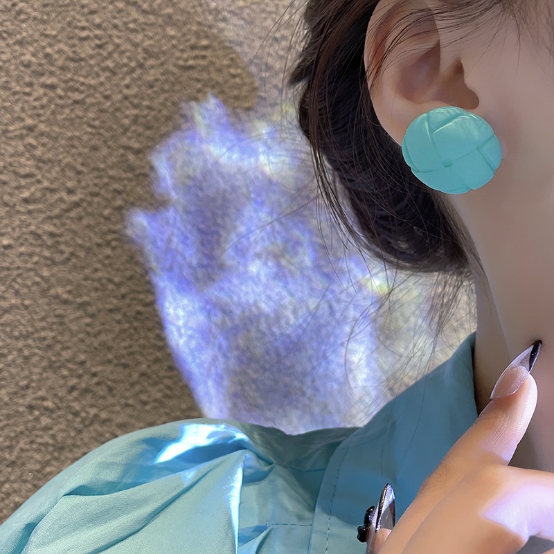 Khuyên Tai Hình Bánh Quy Ngôi Sao Nhỏ Đơn Giản Dễ Thương Phong Cách Hong Kong Độc Đáo Thời Trang Cho Nữ