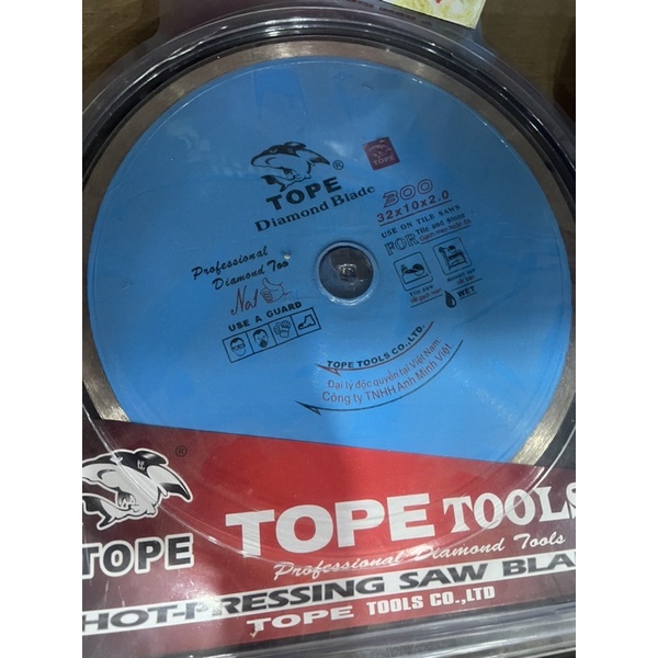 Lưỡi cắt tope cá mập xanh 300mm công ty có tem chống giả loại 1
