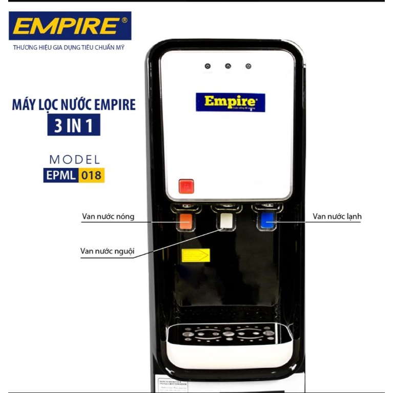 Máy lọc nước Empire 3 chế độ nước nóng nước lạnh nước nguội EPML018