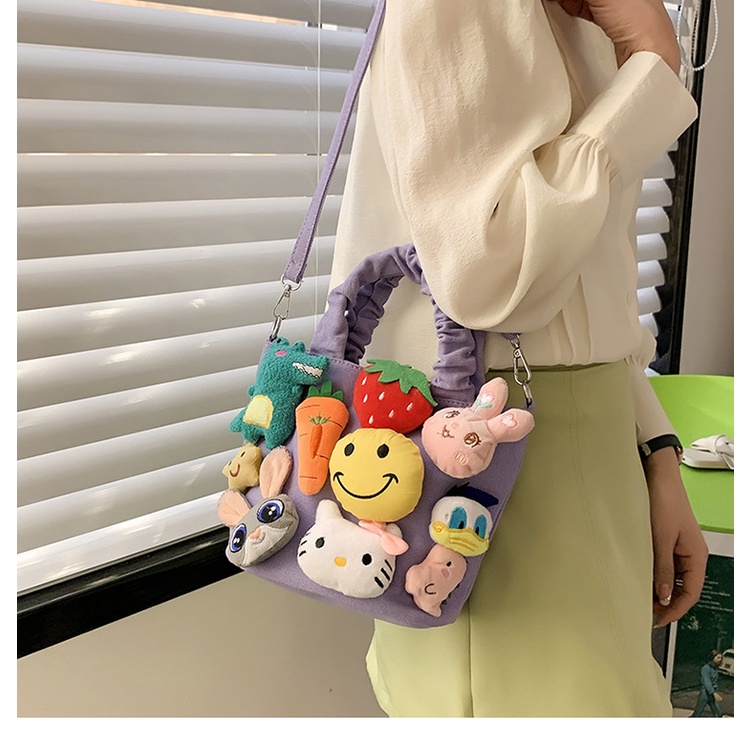 Túi đeo vai IELGY kiểu dáng hoạt hình dễ thương thời trang cho nữ