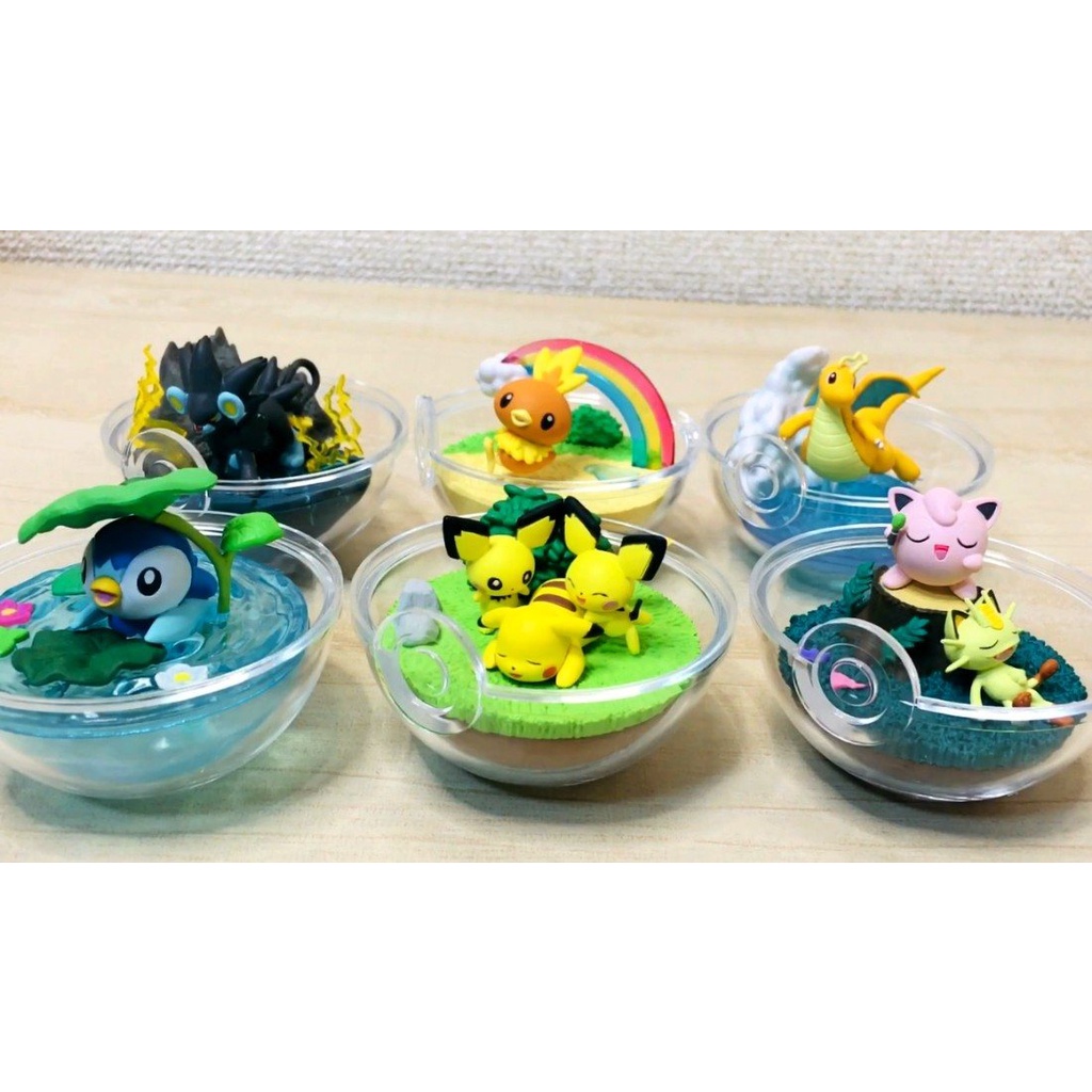 [Vol9] Quả Cầu Pokemon Terrarium Collection 9 Luxray chính hãng Re-Ment - trong suốt, mở nắp được - PokeCorner