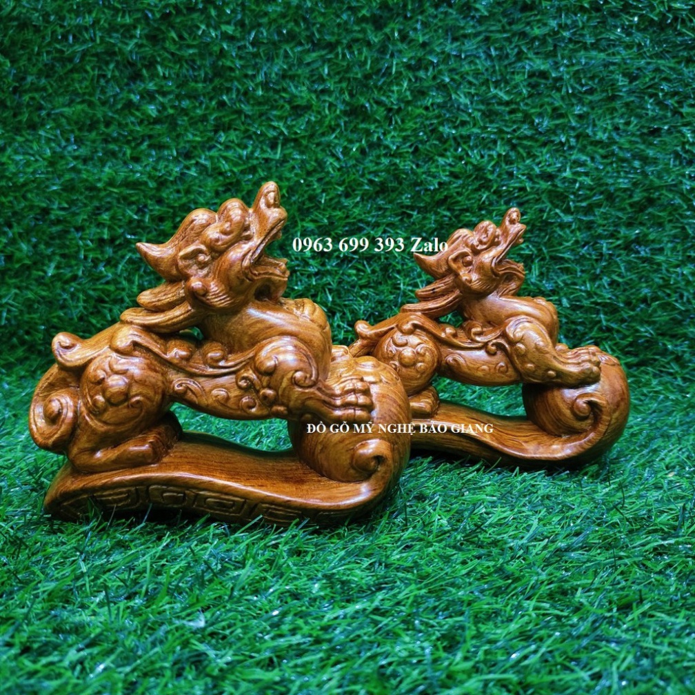 Cặp tỳ hưu gỗ hương mẫu mới
