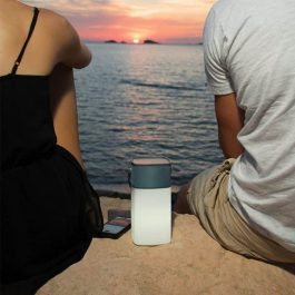 Loa Bluetooth IPX4, Tích Hợp Đèn LED, Màu Xám