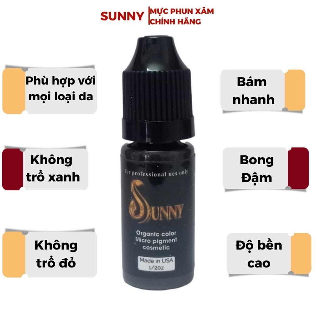 Mực phun xăm mày mí SUNNY, mực xăm bám nhanh, bong đậm