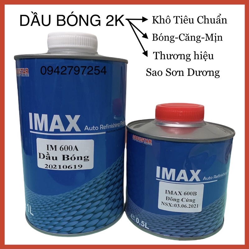 Dầu bóng 2K IMAX chuyên dụng ngành sơn ô tô xe máy