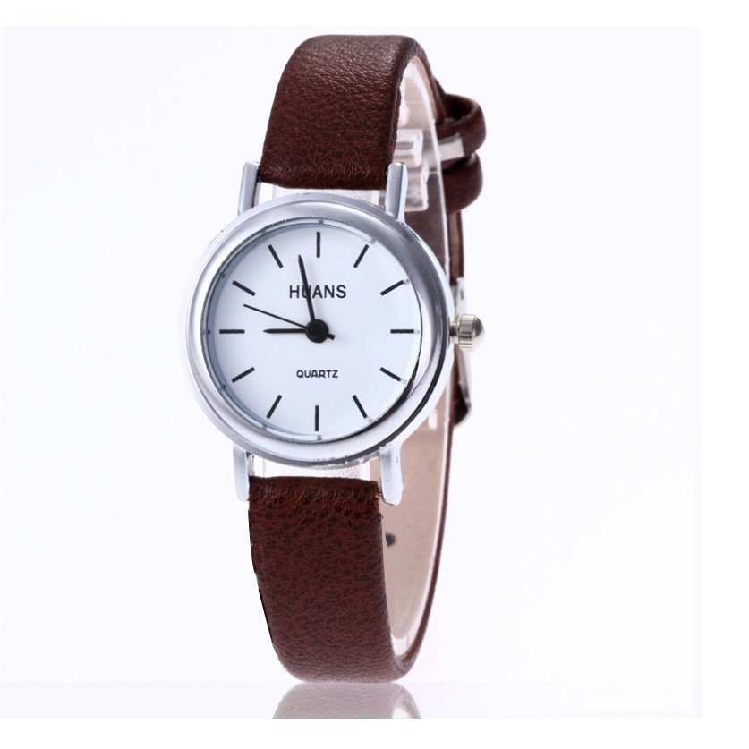 Đồng Hồ Nữ Huans h13 Mặt Tròn Nhỏ Xinh, Dây Da Cao Cấp | BigBuy360 - bigbuy360.vn