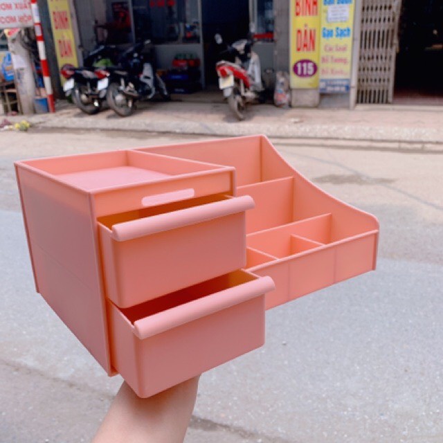 Kệ đựng mỹ phẩm đa năng để bàn 3 tầng nhiều ngăn tiện dụng Havaco mt12