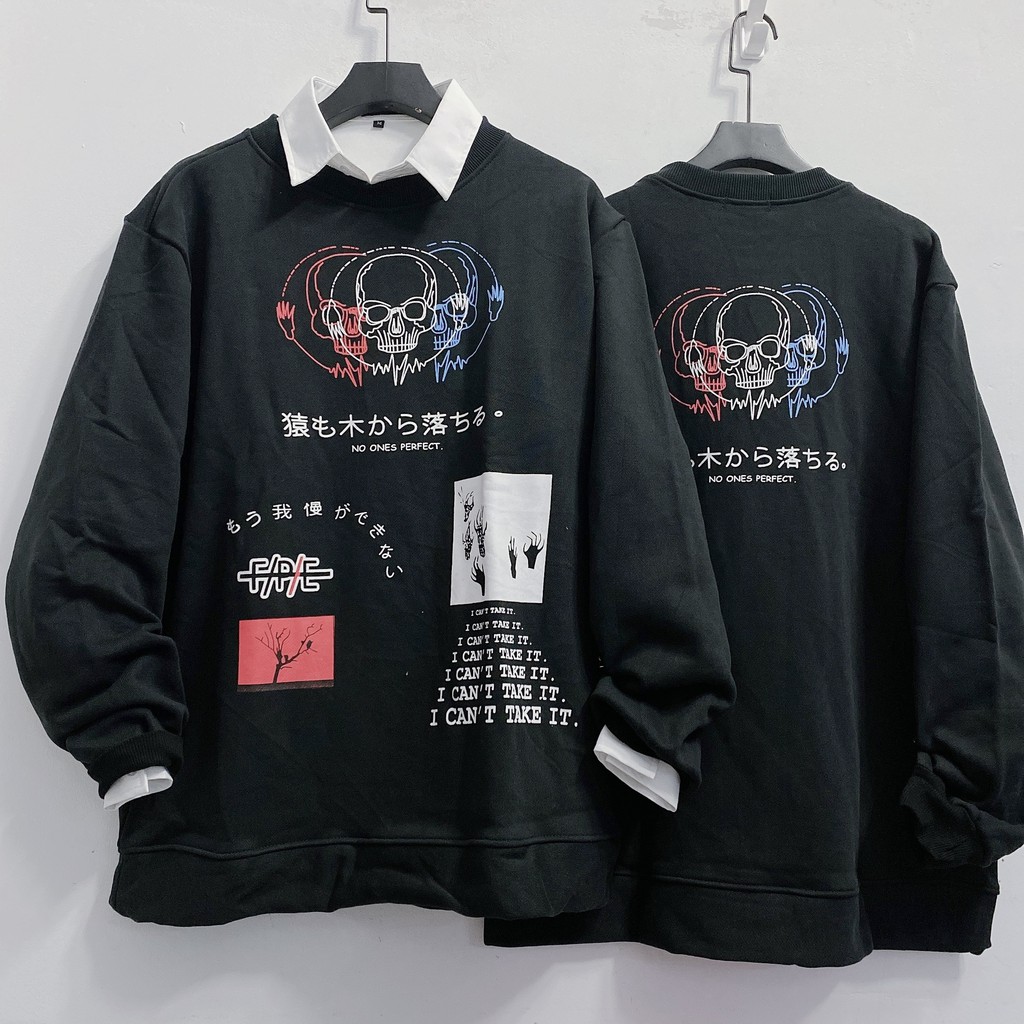 Áo sweater nam nữ YAYSHOP dáng rộng unisex chất nỉ dày dặn - SW NO ONE