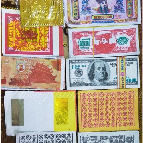 Giấy cúng TIỀN VÀNG 12 loại
