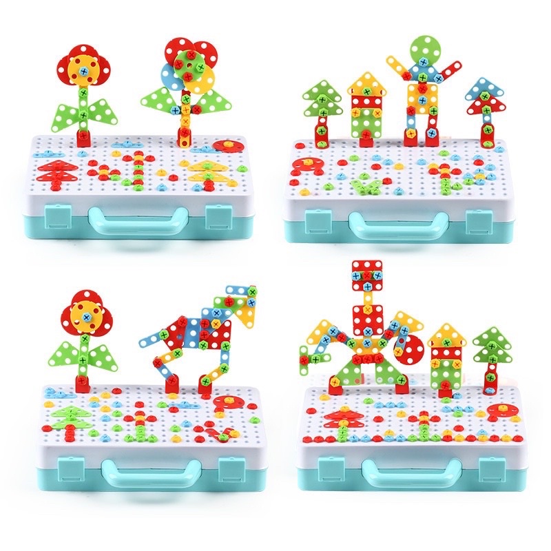 Đồ Chơi Máy Bắn Ốc Vít, Đồ Chơi Kỹ Sư Lắp Ráp Cho Bé Từ 2 Tuổi