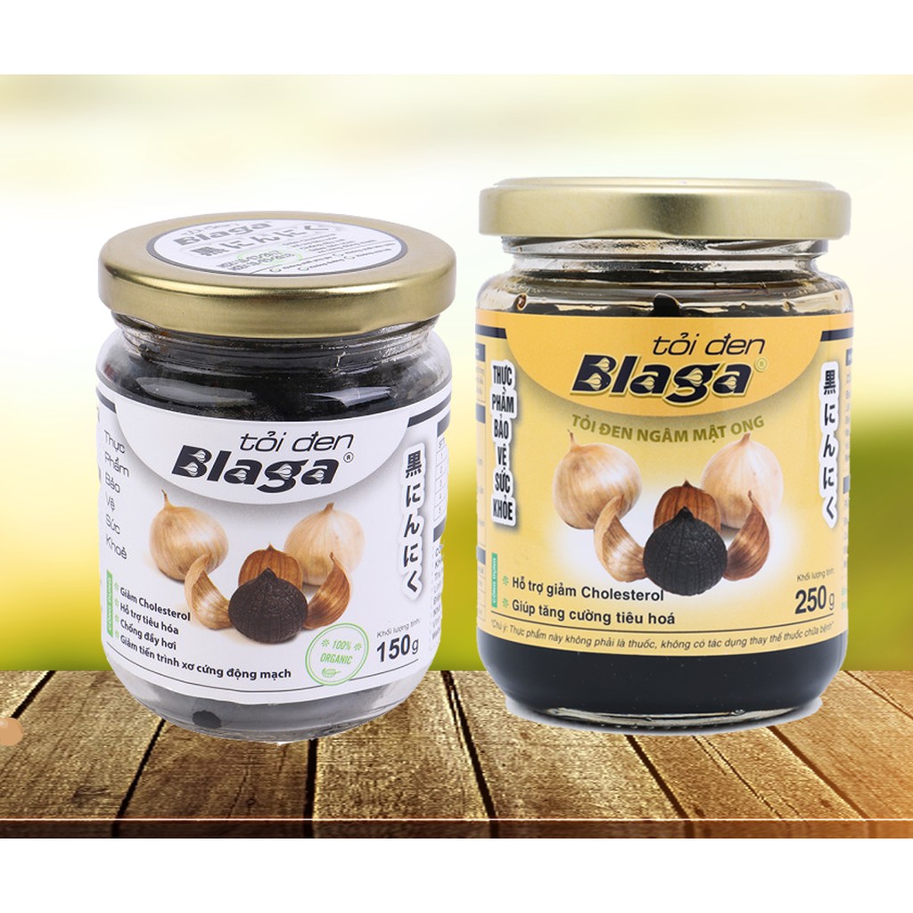 Tỏi Đen Ngâm Mật Ong (250g) + Tỏi Đen Blaga Lọ (150g) (Bộ sản phẩm )