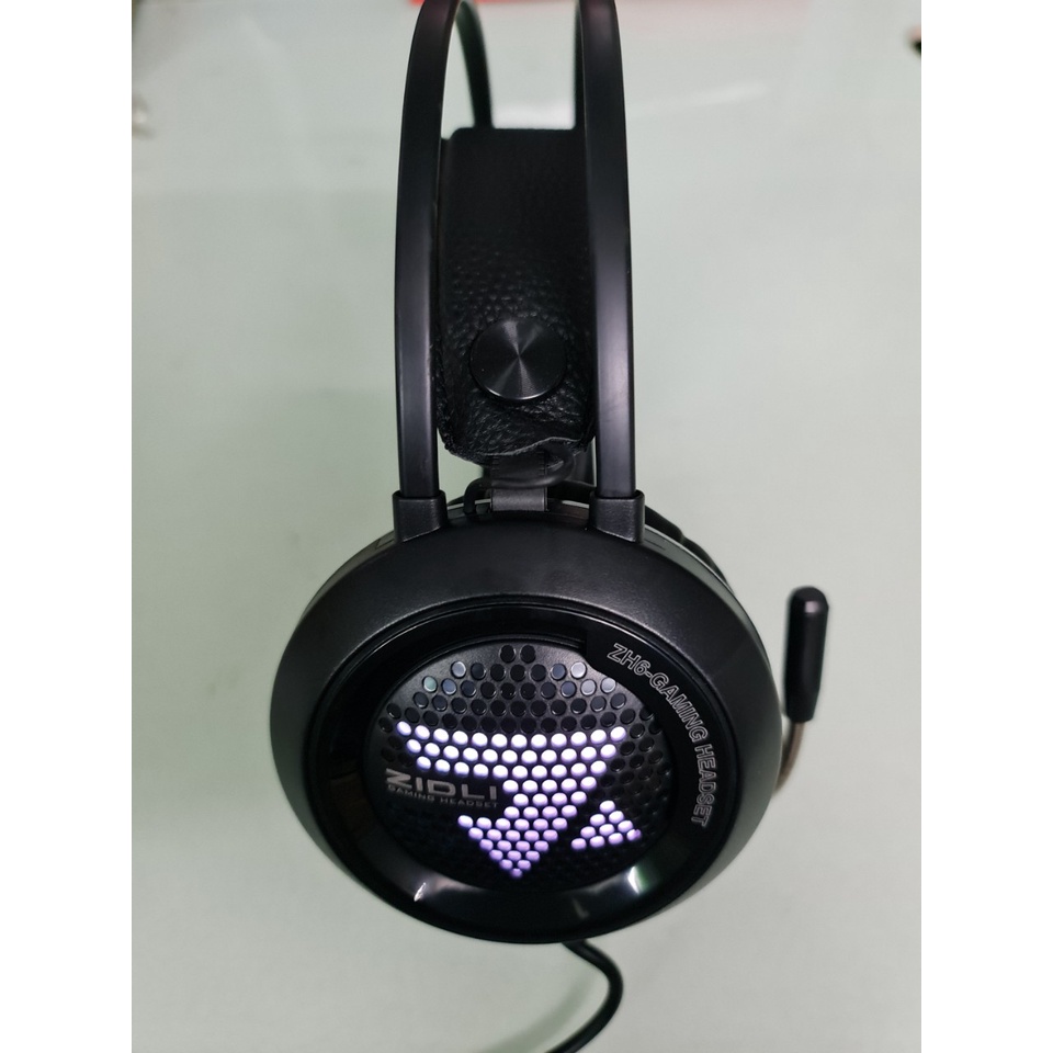 Tai nghe Gaming Zidli ZH6 - 3.5 Led USB Black