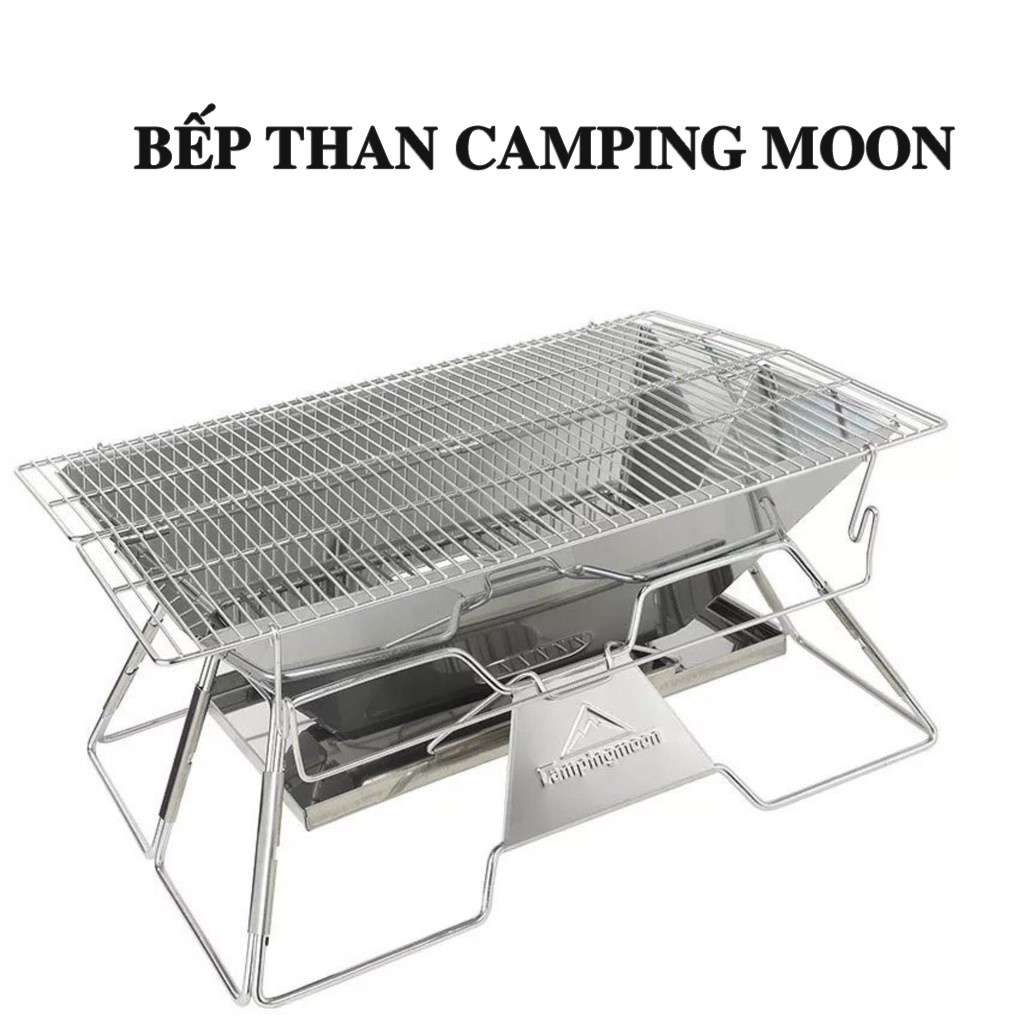 bếp nướng than hoa dã ngoại cắm trại CAMPING MOON - bếp nướng bbq du lịch, HỘI HÈ ngoài trời CAO CẤP VT HQ