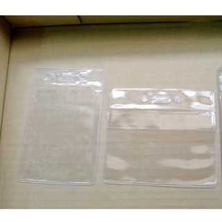 100 cái vỏ thẻ đeo giá sỉ, vỏ thẻ đeo ngang, bao thẻ đeo dọc 100 cái/xâp