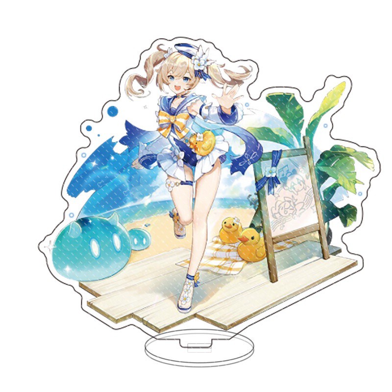 Standee game GENSHIN IMPACT ver BÃI BIỂN Dream of Sea tượng mô hình Acrylic Anime mica chibi