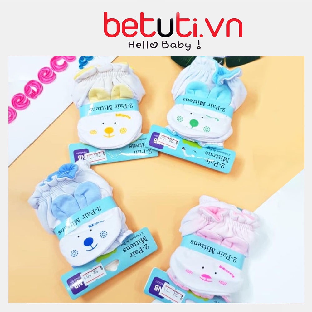 Set bao tay chân Mitten bo chun cao cấp cho bé sơ sinh