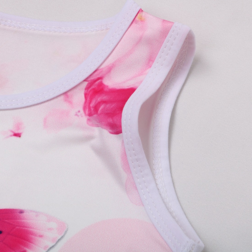 Đầm sát nách in hình kì lân thời trang cho bé gái