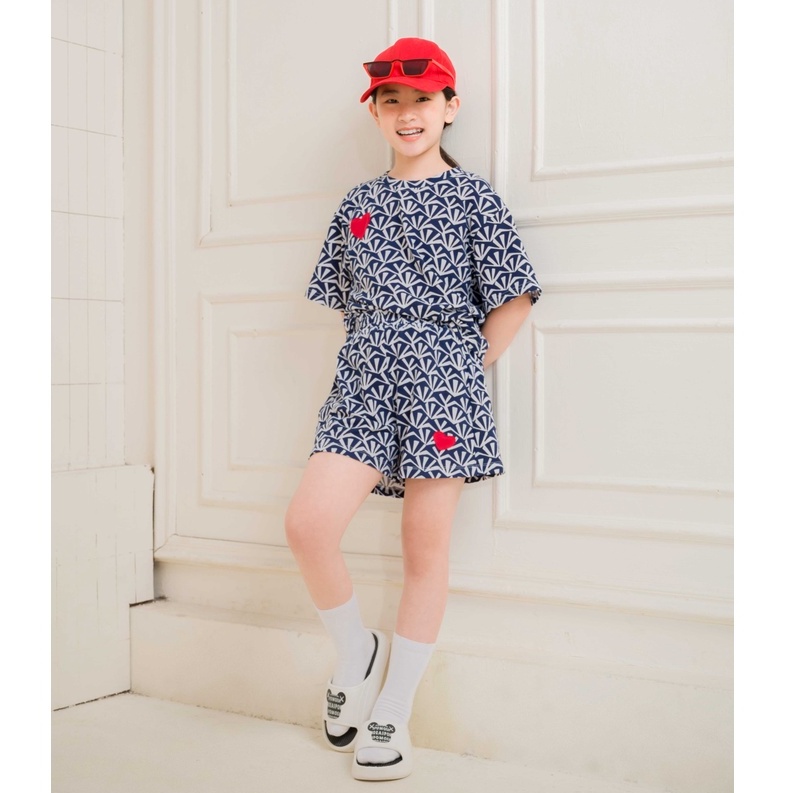 Đồ bộ bé gái thiết kế Jookyli vải thun, phong cách cá tính màu tím than Healthy 94G0967