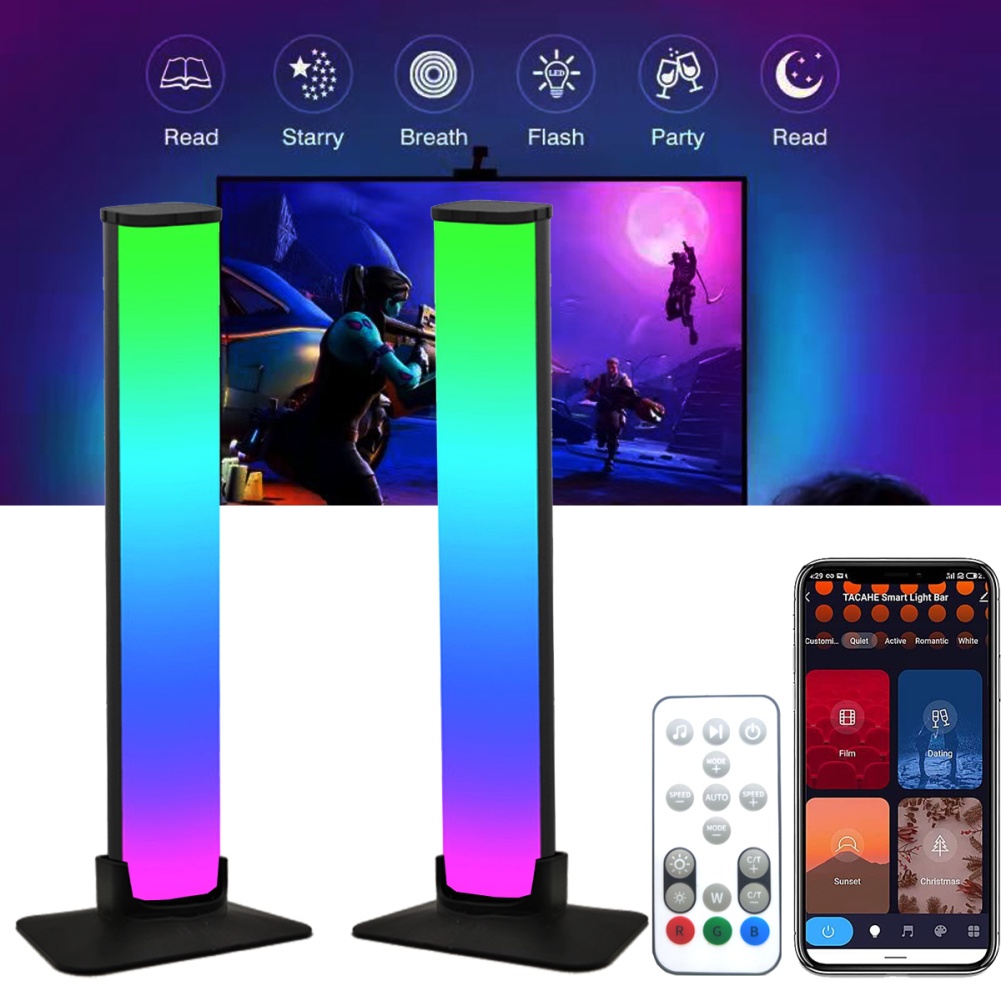 ✅Ship trong vòng 24 giờ Tuya WiFi + ir dải ánh sáng xung quanh máy tính để bàn với dải đèn ma thuật thông minh 2pc LED USB Sử dụng với Alexa Google Home *FEEL*
