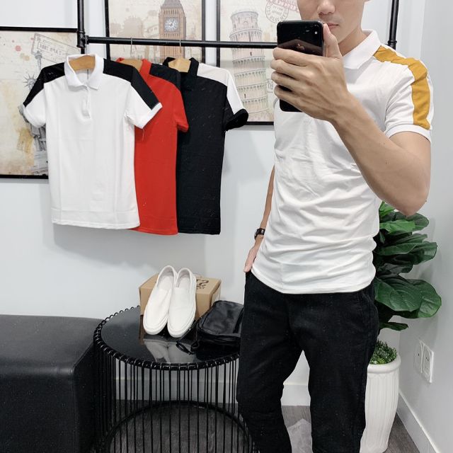 Áo thun cổ trụ nam cao cấp