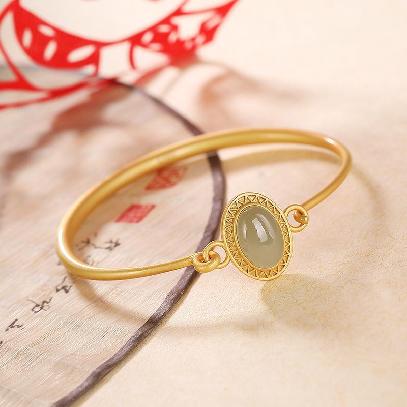 Vòng Tay/Vòng Tay/Vòng Tay Bằng Bạc s925 Phong Cách Máy Ảnh Ai Cập Cổ Điển Làm Bằng Tay / Vòng Đeo Tay Cho Nữ