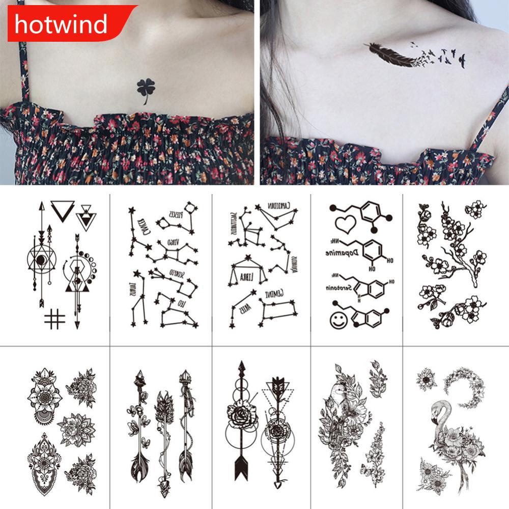 Hình Xăm Dán Tạm Thời Trang Trí Nghệ Thuật Cơ Thể Chống Thấm Nước Lâu Trôi E9H9