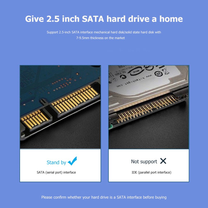 Ổ Cứng Ngoài Orico 2580u3 2.5 '' Usb3.0 Hdd Ssd Kèm Băng Keo Dán Diy | BigBuy360 - bigbuy360.vn