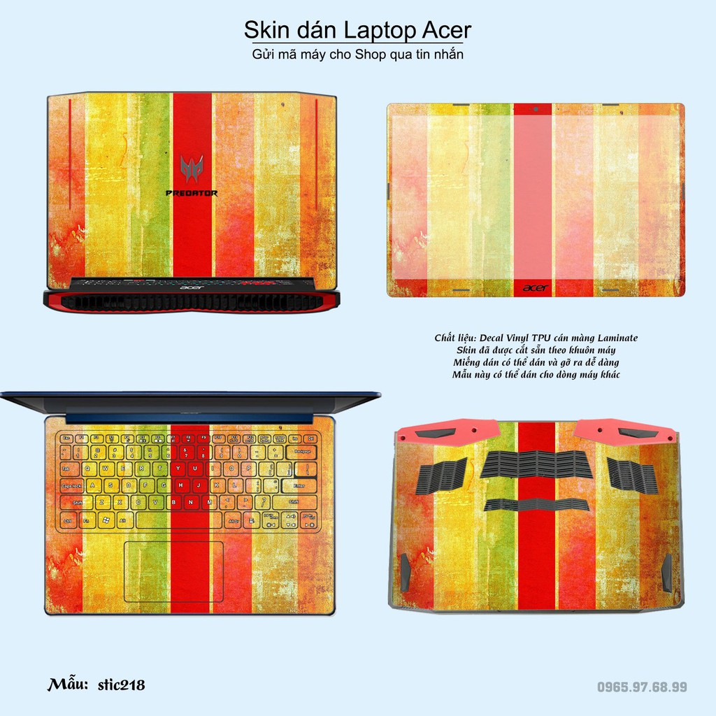 Skin dán Laptop Acer in hình Hoa văn sticker nhiều mẫu 35 (inbox mã máy cho Shop)