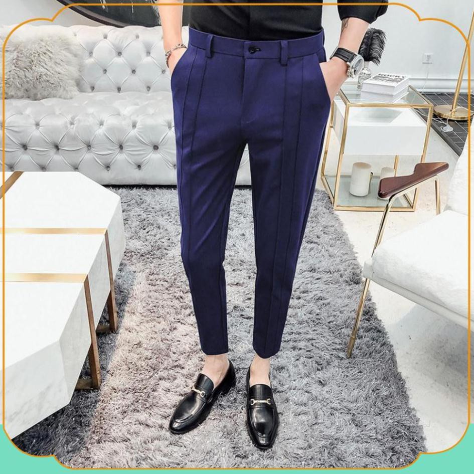 Quần tây - Quần âu nam cao cấp - Chất tuyxi co giãn, dáng côn trẻ trung, chất vải mềm mịn, dầy dặn, không xù, không nhăn | BigBuy360 - bigbuy360.vn