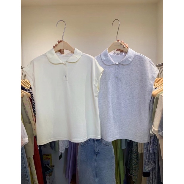 ( Ảnh thật ) 7340 Áo polo cổ sen tay hến