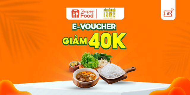 HCM [E-voucher] Giảm 40K đơn từ 100K khi đặt Bún Chả Hà Nội 1982 tại ShopeeFood trên Shopee