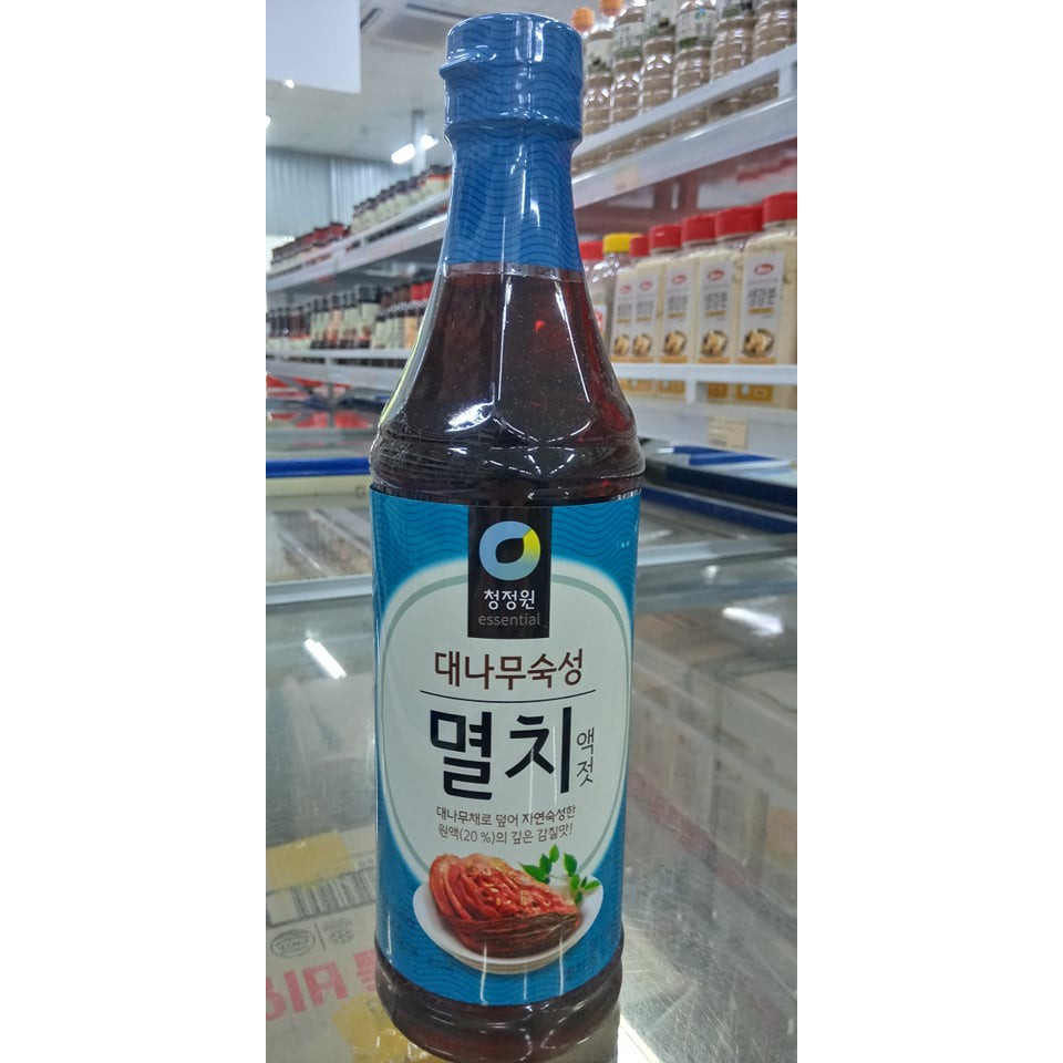 Nước mắm cá cơm, cá chình hàn quốc muối kimchi 1kg - 까나리 멸치 액젓