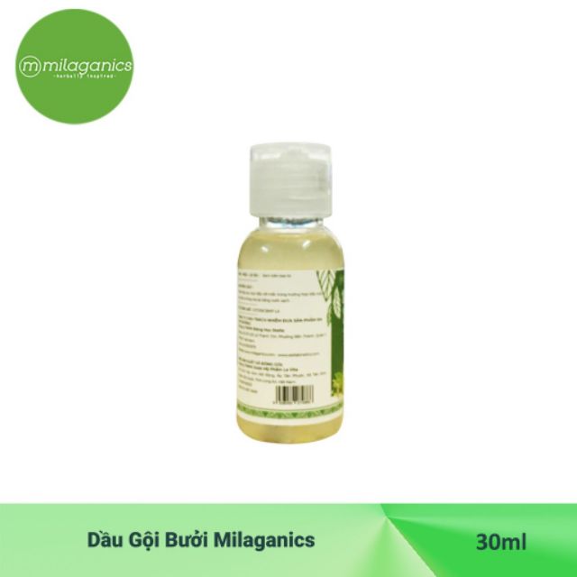 (6.2022) 30ml Dầu Gội Bưởi Milaganics