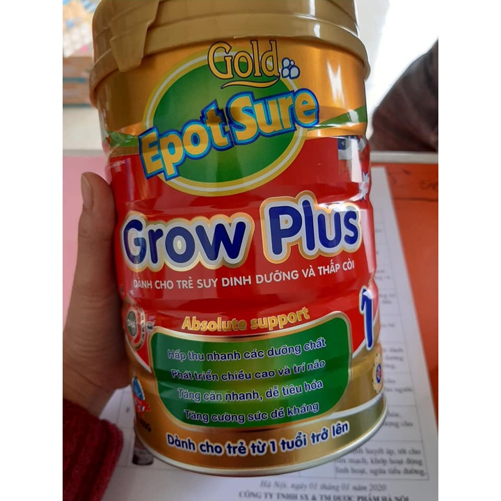 Sữa Grow Plus EpotSure 900g dành cho trẻ suy dinh dưỡng và thấp còi