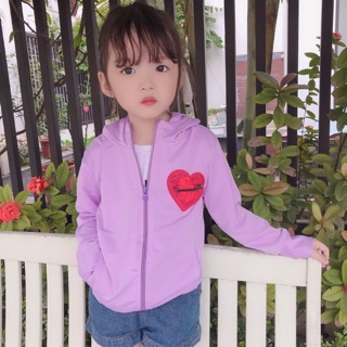 [MIỄN PHÍ SHIP] Áo khoác chống tua UV chất kim cương thông hơi cho bé gái