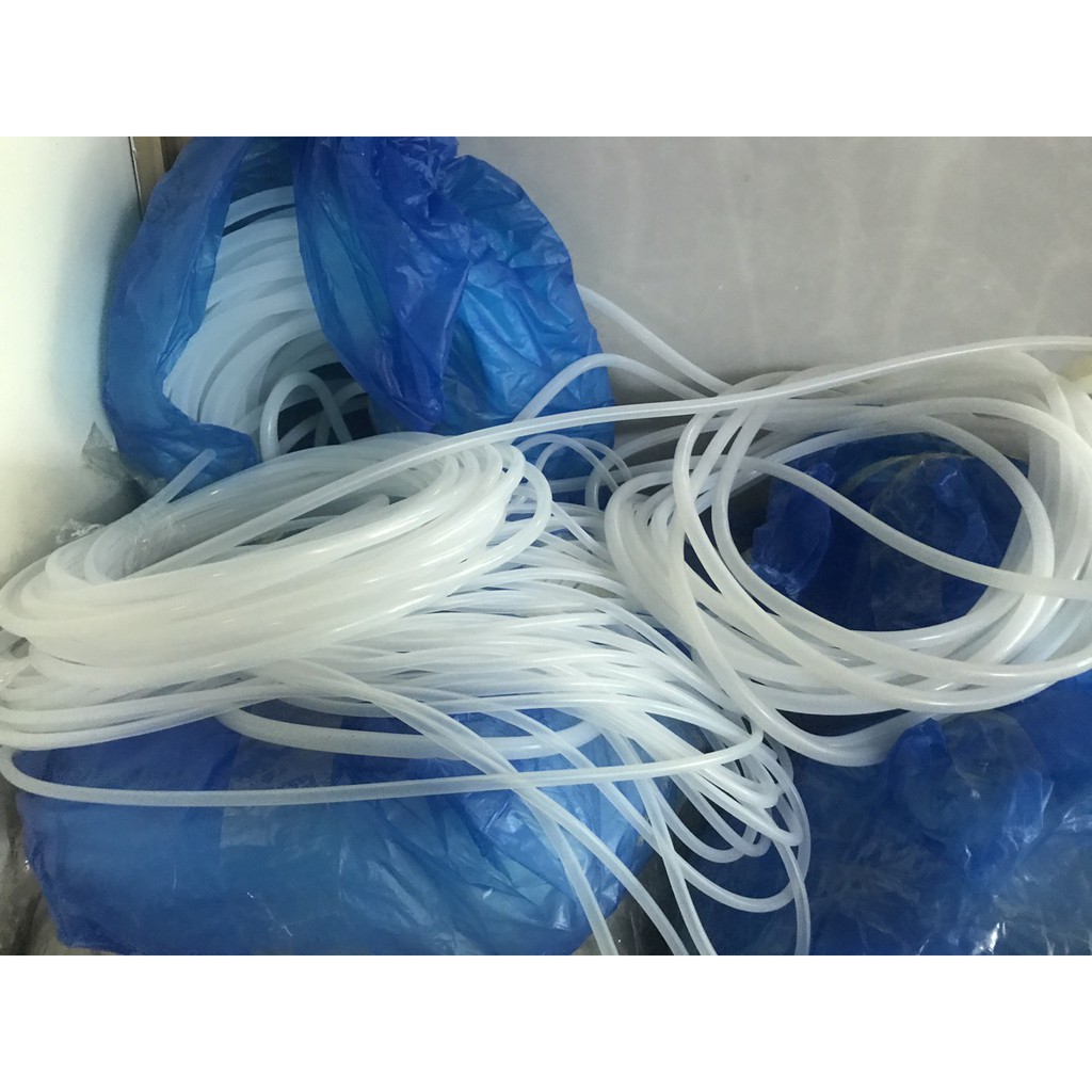 2 mét ống  silicon dẻo chịu nhiệt  kích thước 5x7mm loại tốt không mùi.