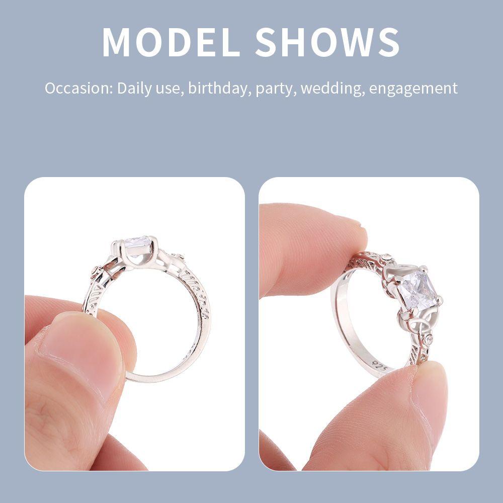 Nhẫn Mạ Bạc 925 Thiết Kế Đơn Giản Tinh Tế Cho Nữ