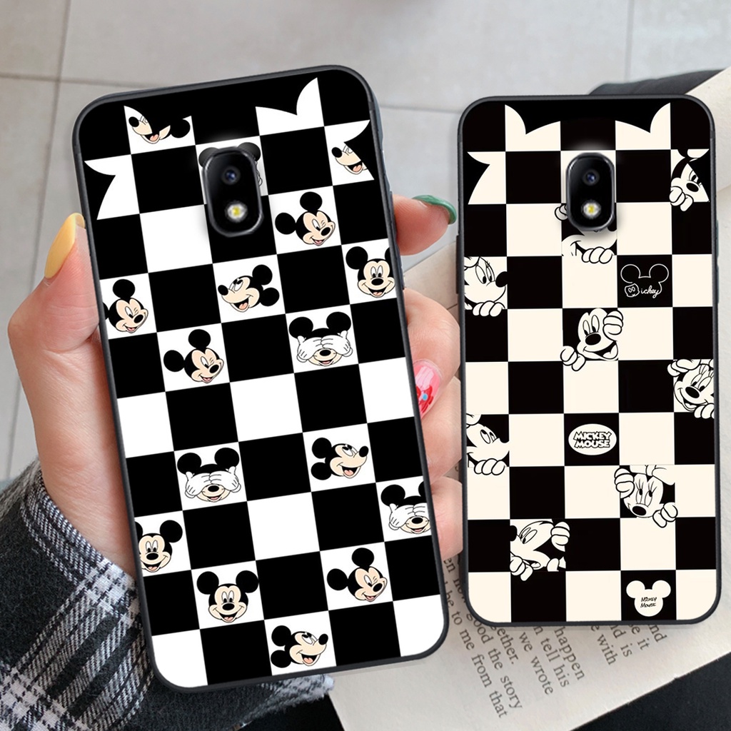Ốp lưng Samsung J3 Pro / J5 Pro / J7 Pro / J7 Plus trái tim họa tiết caro, mikey họa tiết beabrick kaws cute