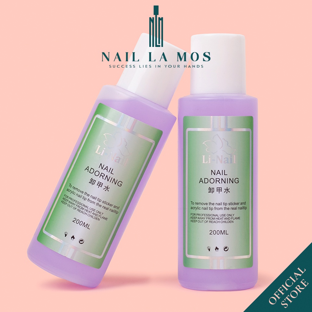 Nước ủ phá móng gel Li-nail chính hãng (200ml), phá móng rất nhanh và an toàn