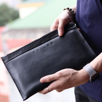 Clutch Nam KeiLee Da Bò Thật, Ví Nam Cầm Tay Model 01