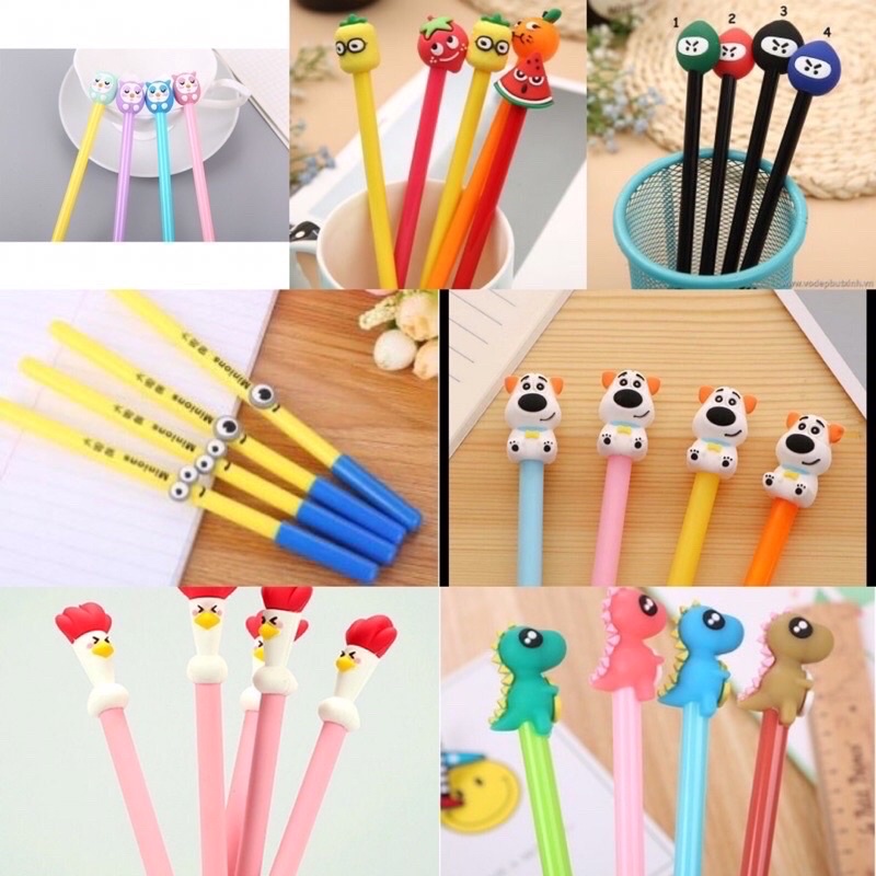 Sỉ 100 bút cute mix nhiều mẫu