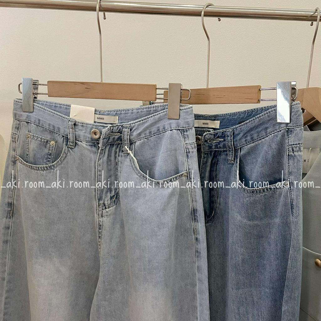 Quần jeans ống suông rộng chất mềm mỏng 0927