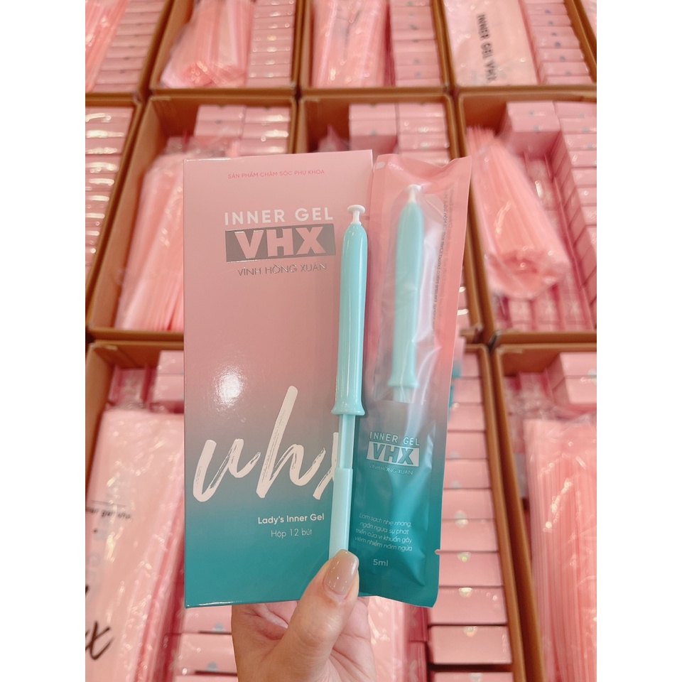 Inner gel slimming care x3 dung dịch vệ sinh Vĩnh Hồng Xuân se khít vùng kín hộp 12 bút