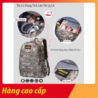 [Freeship + tặng móc khoá PUBG,LOGO, cáp USB] Balo 3 PUBG đi học đi chơi cực chất, ba lô 3 pubg