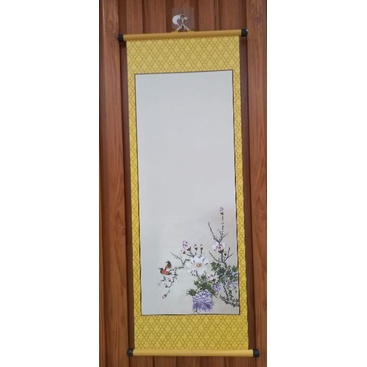 Combo 10 tờ Giấy viết thư pháp bao gồm cả nẹp treo Kích thước 30x85cm